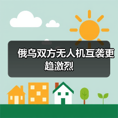 俄乌双方无人机互袭更趋激烈