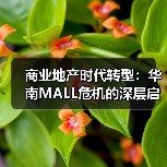 商业地产时代转型:华南MALL危机的深层启示 商业地产时代转型:华南MALL危机的深层启示