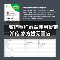 泰国被指对柬使用集束弹药 声称蓄意伤害-启闻网 泰国被指对柬使用集束弹药 声称蓄意伤害-启闻网