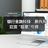 银行金融科技:新兵斥巨资 “前辈”亏损 银行金融科技:新兵斥巨资 “前辈”亏损