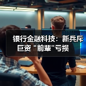 银行金融科技:新兵斥巨资 “前辈”亏损 银行金融科技:新兵斥巨资 “前辈”亏损