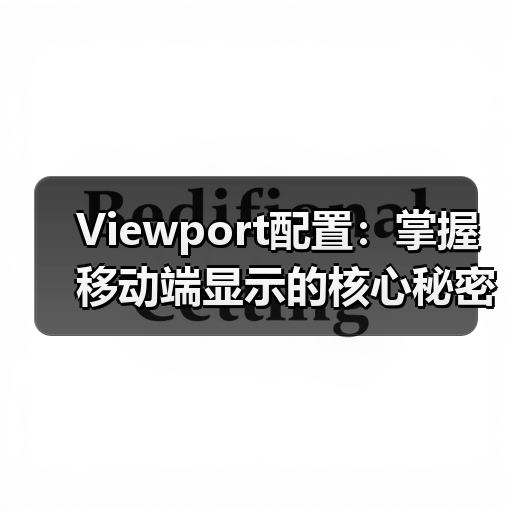 Viewport配置:掌握移动端显示的核心秘密,避开缩放控制误区 Viewport配置:掌握移动端显示的核心秘密,避开缩放控制误区