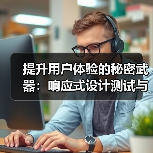 提升用户体验的秘密武器:响应式设计测试与多设备兼容技巧 提升用户体验的秘密武器:响应式设计测试与多设备兼容技巧