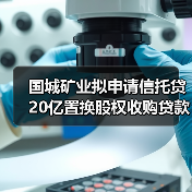 国城矿业拟申请信托贷20亿置换股权收购贷款及债务偿还 国城矿业拟申请信托贷20亿置换股权收购贷款及债务偿还