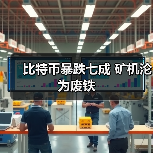 比特币暴跌七成 矿机沦为废铁 比特币暴跌七成 矿机沦为废铁