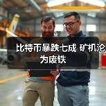 比特币暴跌七成 矿机沦为废铁 比特币暴跌七成 矿机沦为废铁