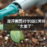 漫评美国对华加征关税:“太重了” 漫评美国对华加征关税:“太重了”