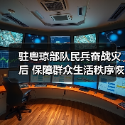 驻粤琼部队民兵奋战灾后 保障群众生活秩序恢复