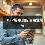 P2P恶意逃废债将受惩戒 P2P恶意逃废债将受惩戒