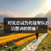 对党忠诚为何是军队政治整训的根基? 对党忠诚为何是军队政治整训的根基?