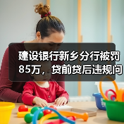 建设银行新乡分行被罚85万，贷前贷后违规问题引关注
