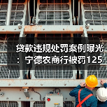 贷款违规处罚案例曝光:宁德农商行被罚125万 贷款违规处罚案例曝光:宁德农商行被罚125万