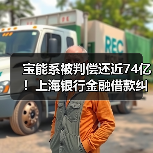 宝能系被判偿还近74亿!上海银行金融借款纠纷一审判决结果曝光 宝能系被判偿还近74亿!上海银行金融借款纠纷一审判决结果曝光