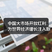 中国大市场开放红利,为世界经济增长注入新动力 中国大市场开放红利,为世界经济增长注入新动力