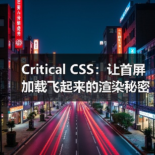 Critical CSS:让首屏加载飞起来的渲染秘密 Critical CSS:让首屏加载飞起来的渲染秘密