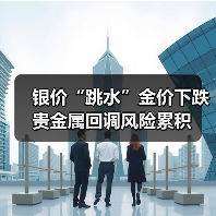 银价“跳水”金价下跌 贵金属回调风险累积 银价“跳水”金价下跌 贵金属回调风险累积
