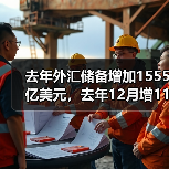 去年外汇储备增加1555亿美元,去年12月增115亿美元 去年外汇储备增加1555亿美元,去年12月增115亿美元