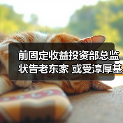 前固定收益投资部总监状告老东家 或受淳厚基金内部股东纠纷影响 前固定收益投资部总监状告老东家 或受淳厚基金内部股东纠纷影响