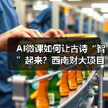 AI微课如何让古诗“智”起来?西南财大项目助力思政教育创新 AI微课如何让古诗“智”起来?西南财大项目助力思政教育创新