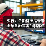 央行:金融科技是未来全球金融竞争的制高点 央行:金融科技是未来全球金融竞争的制高点