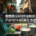 我国银行业对外金融资产达18114亿美元 负债14399亿美元