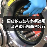 因贷款业务存多项违规,交通银行陕西省分行被罚253万元 因贷款业务存多项违规,交通银行陕西省分行被罚253万元
