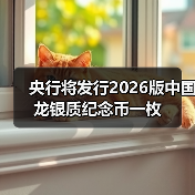 央行将发行2026版中国龙银质纪念币一枚 央行将发行2026版中国龙银质纪念币一枚