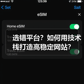 选错平台？如何用技术栈打造高稳定网站？