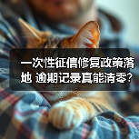 一次性征信修复政策落地 逾期记录真能清零？