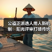 公道正派选人用人新机制：阳光评审打破传统，铁规矩硬杠杠落地见效
