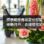 恒泰期货青岛营业部暂停新开户：合规整改如何展开？