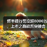 恒丰银行罚没超8000万，上市之路能否突破合规瓶颈？