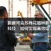 新疆阿克苏棉花播种新科技，如何实现高效增收？