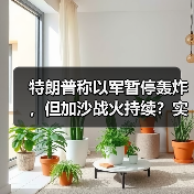 特朗普称以军暂停轰炸，但加沙战火持续？实时画面揭真相