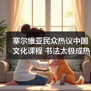 塞尔维亚民众热议中国文化课程 书法太极成热门选择