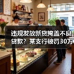违规发放新贷掩盖不良贷款?某支行被罚30万元 违规发放新贷掩盖不良贷款?某支行被罚30万元