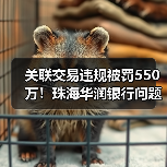 珠海华润银行违规被罚550万,关联交易和贷款分类问题引关注-启闻网 珠海华润银行违规被罚550万,关联交易和贷款分类问题引关注-启闻网