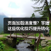 页面加载速度慢?掌握这些优化技巧提升转化率 页面加载速度慢?掌握这些优化技巧提升转化率
