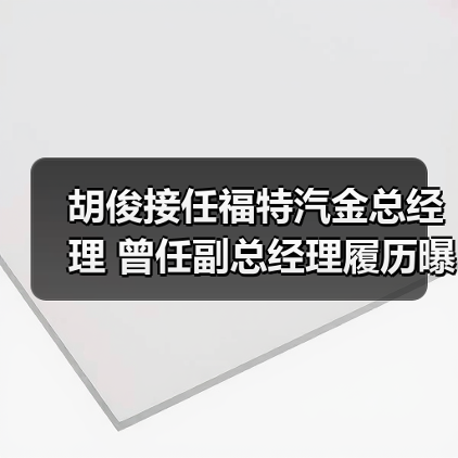 胡俊接任福特汽金总经理 曾任副总经理履历曝光 胡俊接任福特汽金总经理 曾任副总经理履历曝光