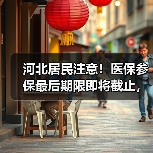 河北居民注意!医保参保最后期限即将截止,务必抓紧办理 河北居民注意!医保参保最后期限即将截止,务必抓紧办理