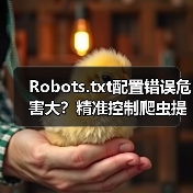 Robots.txt配置错误危害大?精准控制爬虫提升SEO效果 Robots.txt配置错误危害大?精准控制爬虫提升SEO效果