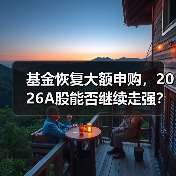 基金恢复大额申购,2026A股能否继续走强? 基金恢复大额申购,2026A股能否继续走强?