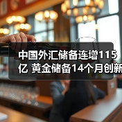中国外汇储备连增115亿 黄金储备14个月创新高 中国外汇储备连增115亿 黄金储备14个月创新高