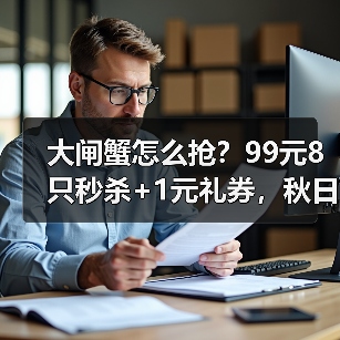 大闸蟹怎么抢?99元8只秒杀+1元礼券,秋日品蟹全攻略 大闸蟹怎么抢?99元8只秒杀+1元礼券,秋日品蟹全攻略