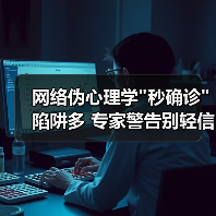 网络伪心理学”秒确诊”陷阱多 专家警告别轻信 网络伪心理学”秒确诊”陷阱多 专家警告别轻信