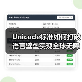 Unicode标准如何打破语言壁垒实现全球无障碍沟通? Unicode标准如何打破语言壁垒实现全球无障碍沟通?