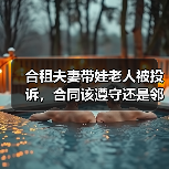 合租夫妻带娃老人被投诉,合同该遵守还是邻里? 合租夫妻带娃老人被投诉,合同该遵守还是邻里?