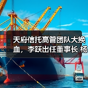天府信托高管团队大换血,李跃出任董事长 杨豪接任总裁 天府信托高管团队大换血,李跃出任董事长 杨豪接任总裁