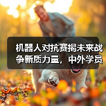 机器人对抗赛揭未来战争新质力量,中外学员沉浸体验智能作战 机器人对抗赛揭未来战争新质力量,中外学员沉浸体验智能作战