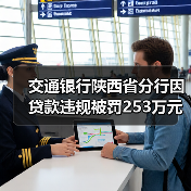 交通银行陕西省分行因贷款违规被罚253万元 交通银行陕西省分行因贷款违规被罚253万元